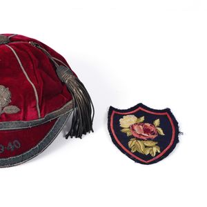 Edgar Brooks Great Britain cap and blazer badge 1939-40.