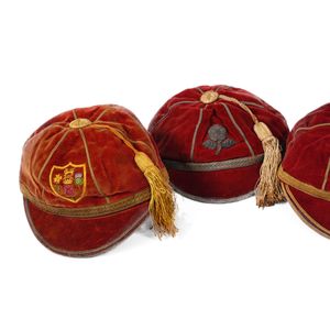 The caps of Gerry Helme.