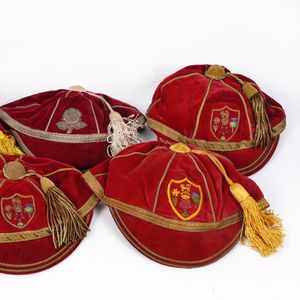 The caps of Alan Davies. 3 Great Britain + 1 England.