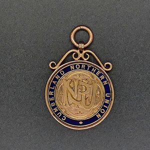 Billy Dixon - Oldham F C - Cumberland County Champions Medal 1911/12
