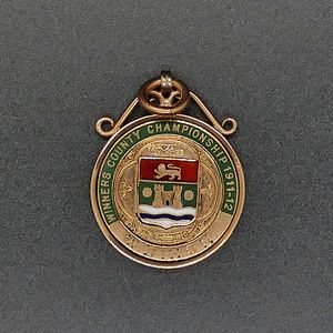 Billy Dixon - Oldham F C Cumberland County Champions Medal 1911/12