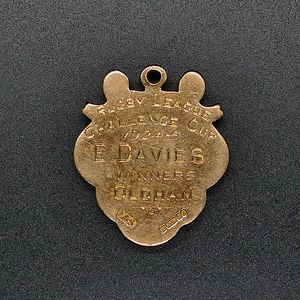 Evan Davies - Oldham F C Challenge Cup Winners Medal 1924/25