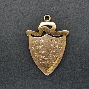 Oldham F C - First Division League Championship Winners Medal 1904/05