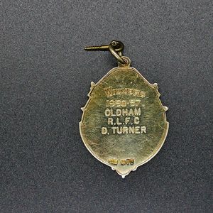 Oldham F C - Lancashire League Winners Medal 1956/57