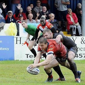 Jon Ford scores his third try v North Wales - July 28th 2013.