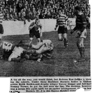 Oldham v Rochdale Hornets, 3 April 1961