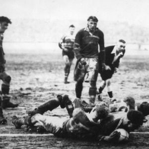 Jack Keith plunges over for the winning try with just two minutes left on the clock. Referee, Charlie Appleton has a …