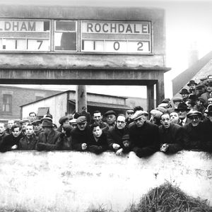 The New scoreboard at Watersheddings - Jan 28th 1956.