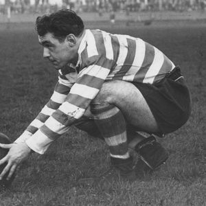 Bernard Ganley lines one up at Rochdale - Oct 12th 1957.