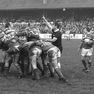 Scrum down! Oldham v Rochdale - Dec 26th 1977.