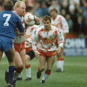Tim Street with Neil Flanagan in support v Rochdale - Sep 29th 1991.