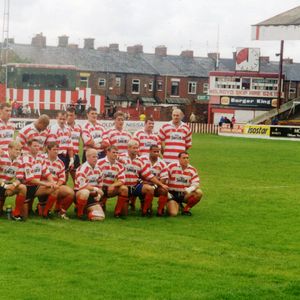 Team line up for the last senior match at Watersheddings v Sheffield - Aug 25th 1996.