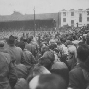 Crowd scene from the Lancashire Cup Final - Oct 20th 1956.