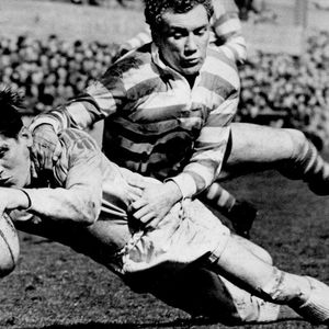 Doug Greenall scores in Roger Duftys tackle - May 2nd 1959.