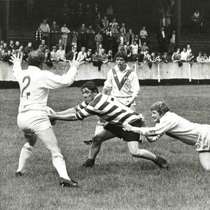 John Patterson in action v St Helens - Aug 12th 1979.