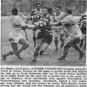 Oldham v Warrington, 21 October 1961