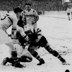 Good defence from the 'Wire' - Jan 15th 1955.