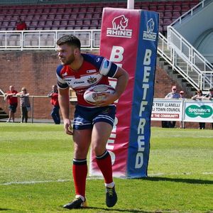 Dave Hewitt after scoring at West Wales - May 19th 2018.