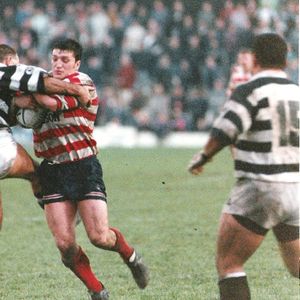 Gary Lord in action v Widnes - Nov 12th 1995.