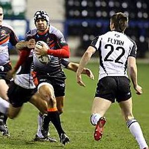 Macus St Hilaire in action at Widnes - Feb 13th 2009.