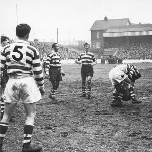 Oldham v Wigan - April 5th 1958.