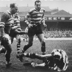 Brian Lord is brought down with Brian McTigue, Kevin Lloyd and John Rae in attendance - Jan 13th 1962.
