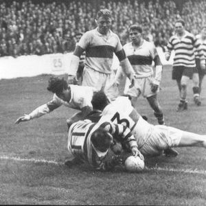 Charlie Winslade scores v Workington - Sep 2nd 1958.