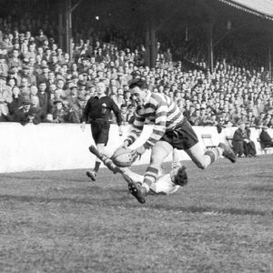 A try for John Noon v workington - March 18th 1961.