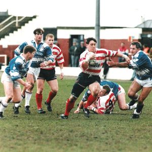 David Bradbury breaks clear at Workington - Jan 17th 1996.