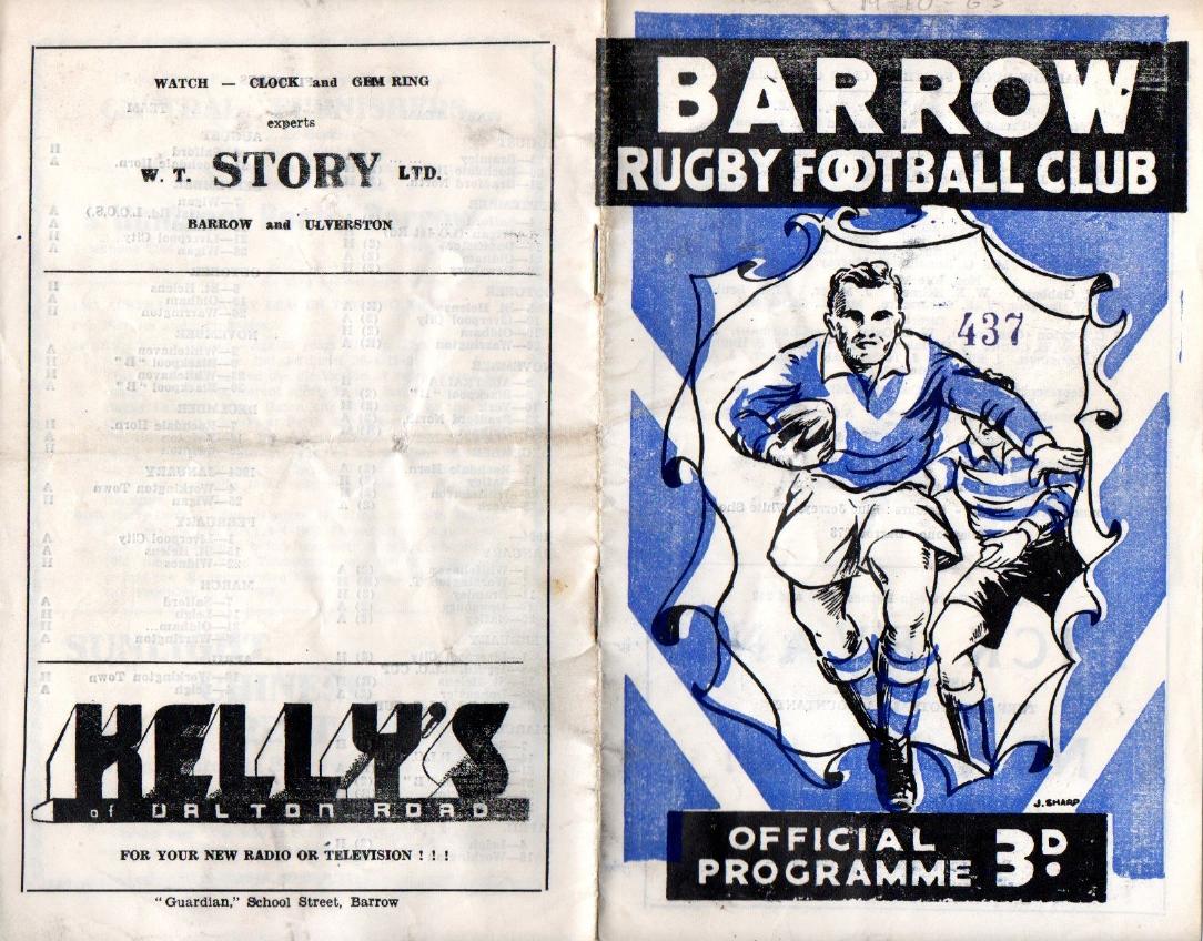 Programme cover: Oldham v Barrow, 19 October 1963