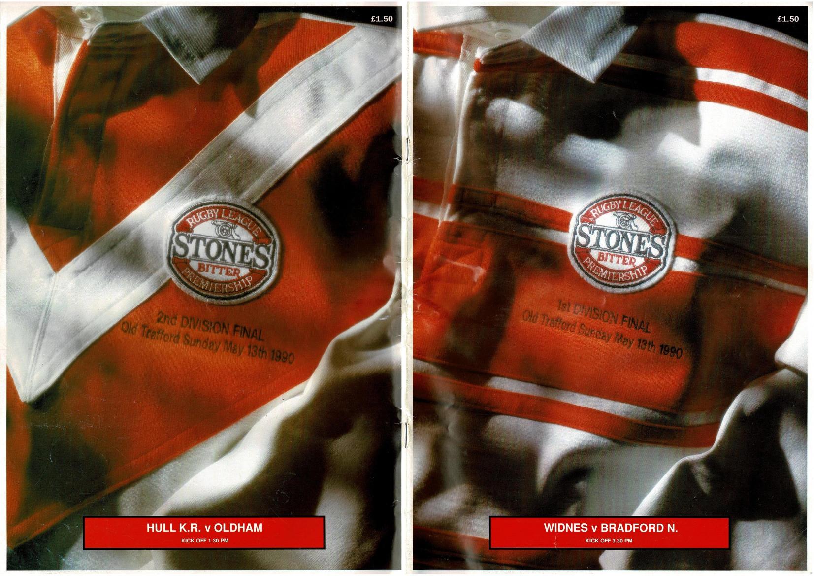 Programme cover: Oldham v Hull Kingston Rovers, 13 May 1990