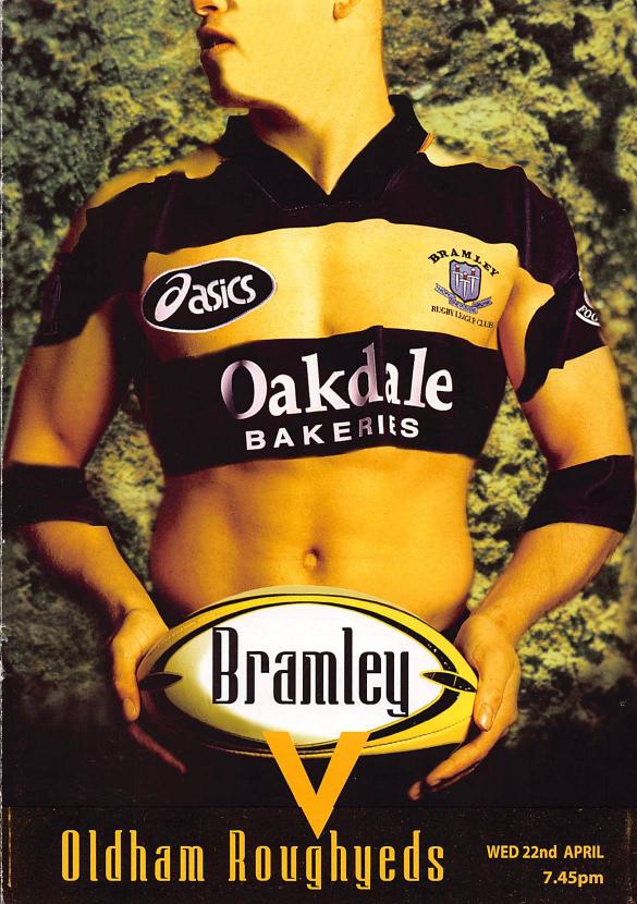 Programme cover: Oldham v Bramley, 22 April 1998