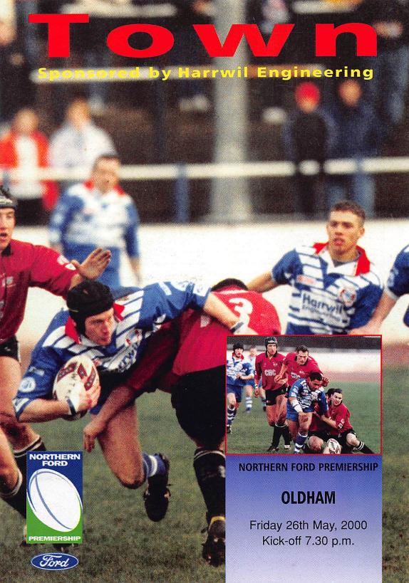 Programme cover: Oldham v Workington Town, 26 May 2000