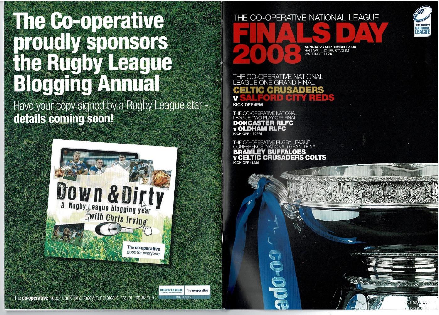 Programme cover: Oldham v Doncaster Lakers, 28 September 2008