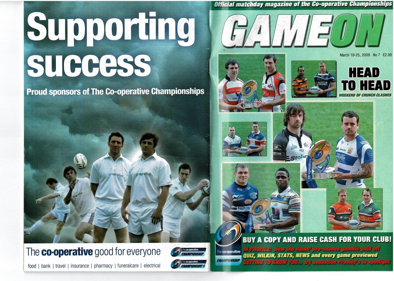 Programme cover: Oldham v Keighley Cougars, 22 March 2009