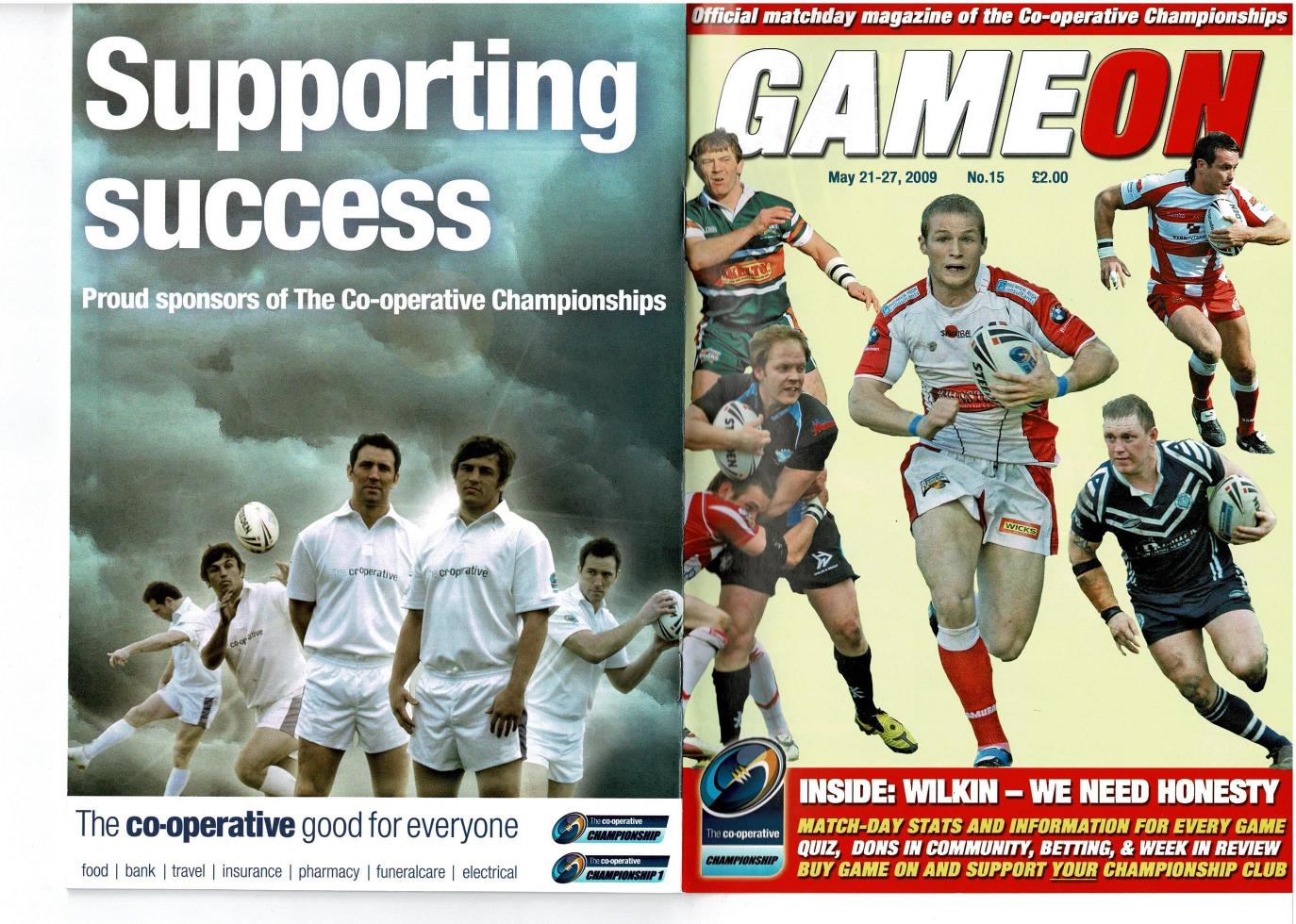 Programme cover: Oldham v Swinton Lions, 24 May 2009