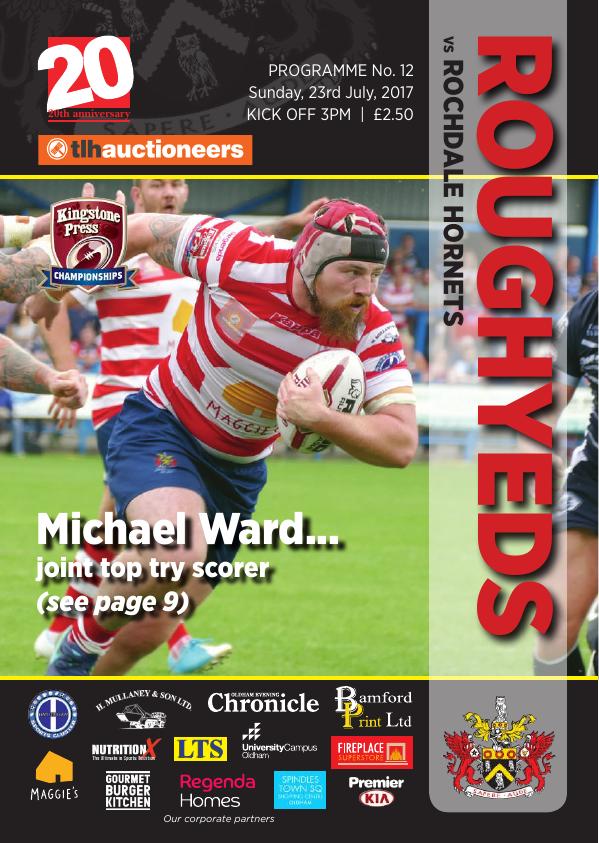 Programme cover: Oldham v Rochdale Hornets, 23 July 2017