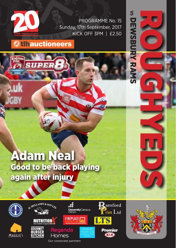 Programme cover: Oldham v Dewsbury Rams, 17 September 2017