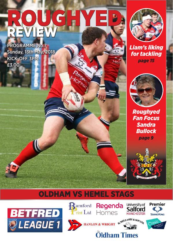 Programme cover: Oldham v Hemel Stags, 13 May 2018
