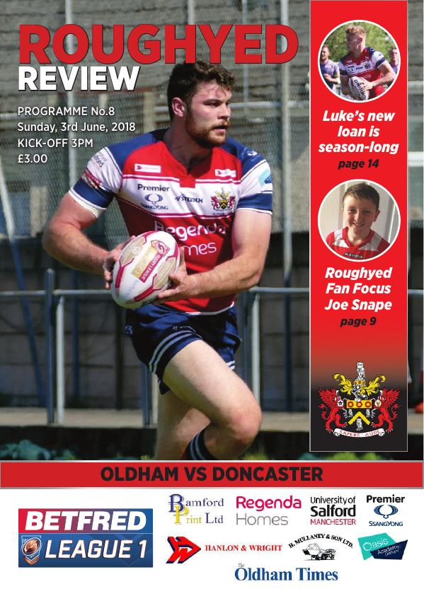 Programme cover: Oldham v Doncaster, 18 August 2019