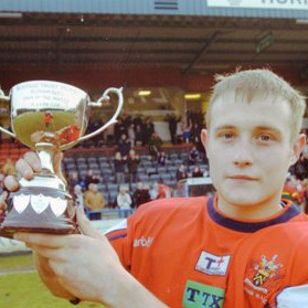 Jamie Kirkland receiving the Heritage Trust Trophy in 2006